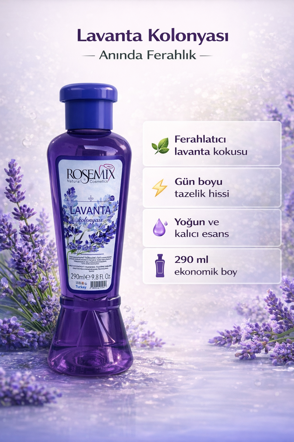 Lavanta Kolonyası 290 ML | Lavender Cologne 0.29 L