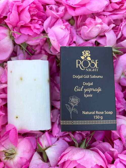 Doğal Gül Sabunu 150 GR | Doğal Gül Yapraklı - Natural Rose Soap