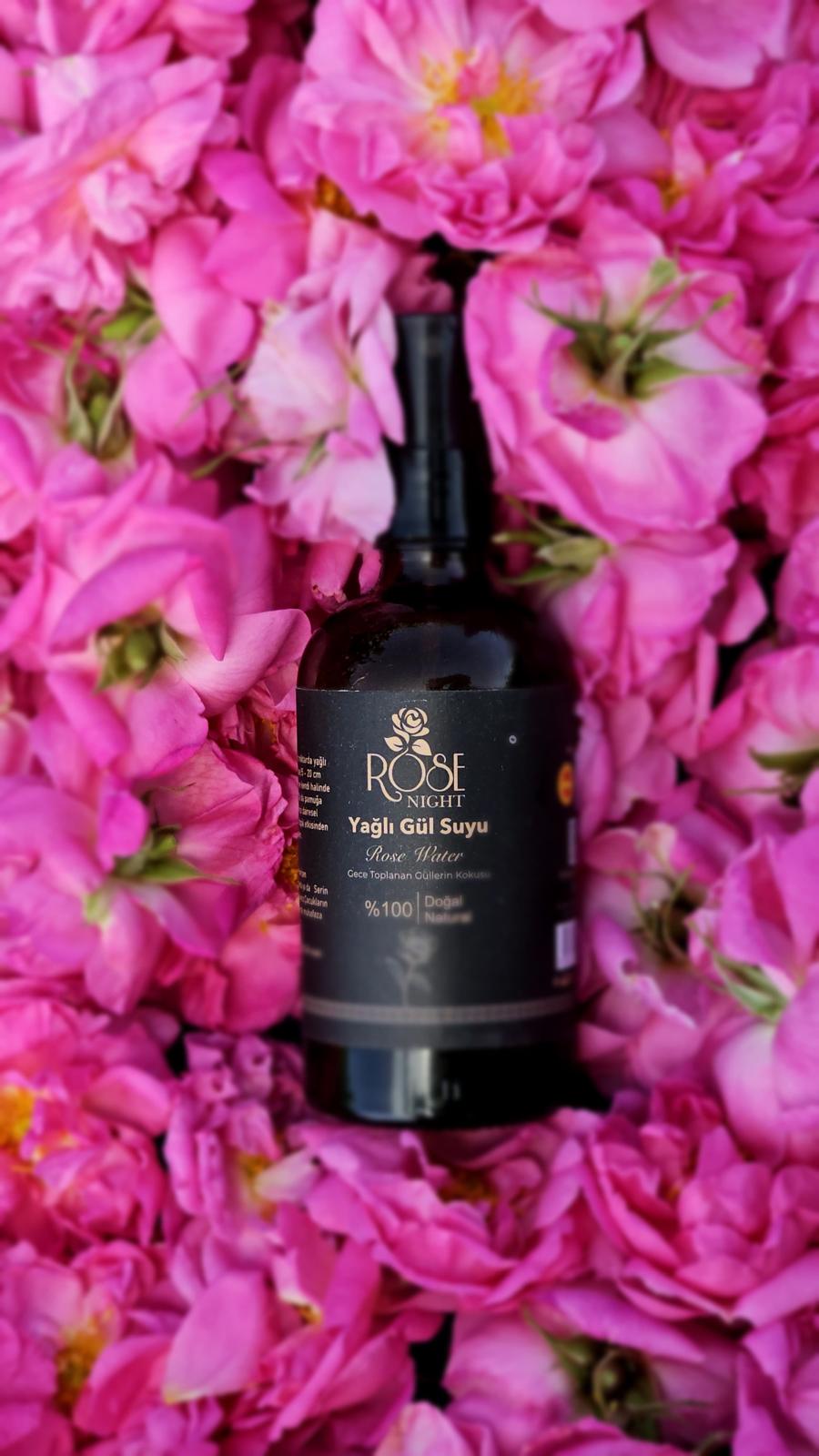 Doğal Yağlı Gül Suyu 100 ML |  Natural Rose Water - Rosa Damascena - 0.10 L