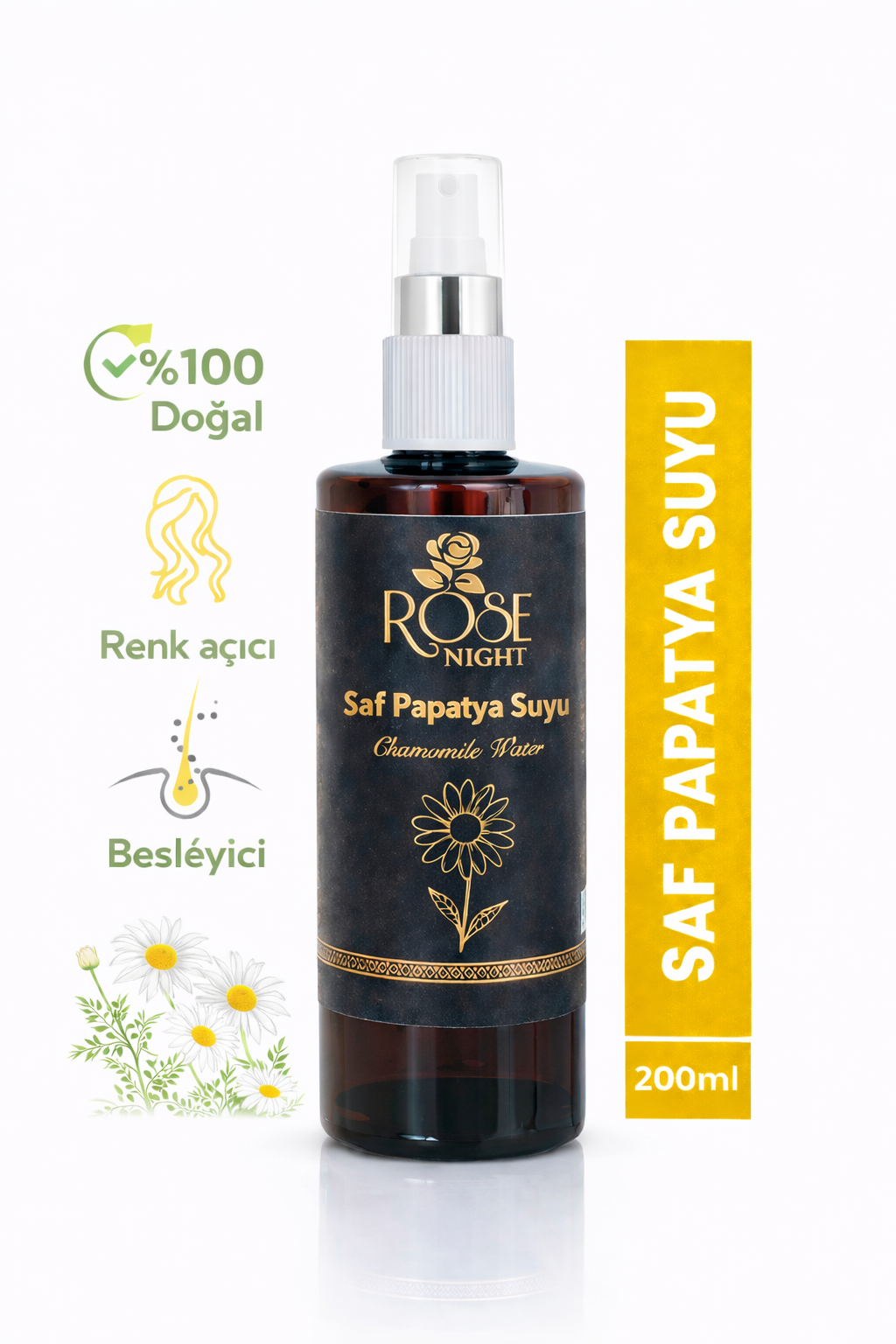 Doğal Papatya Suyu 250 ML | Natural Comomile Water 0.25 L