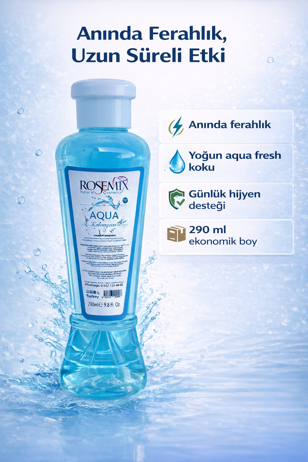 Aqua Kolonyası 290 ML | Aqua Cologne