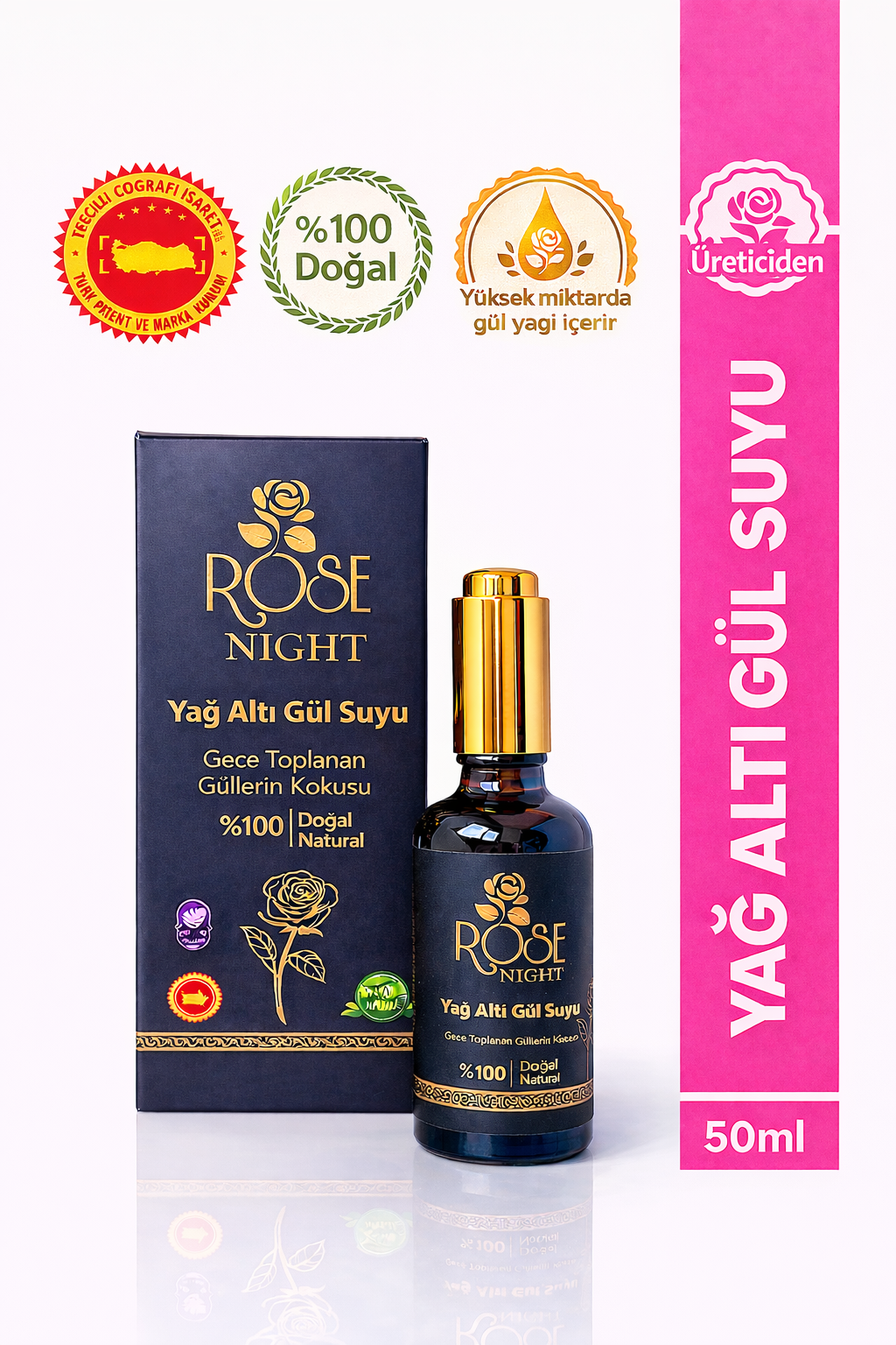 Rose Water Under Oil 50 ML | Rose Night Special 0.05 L