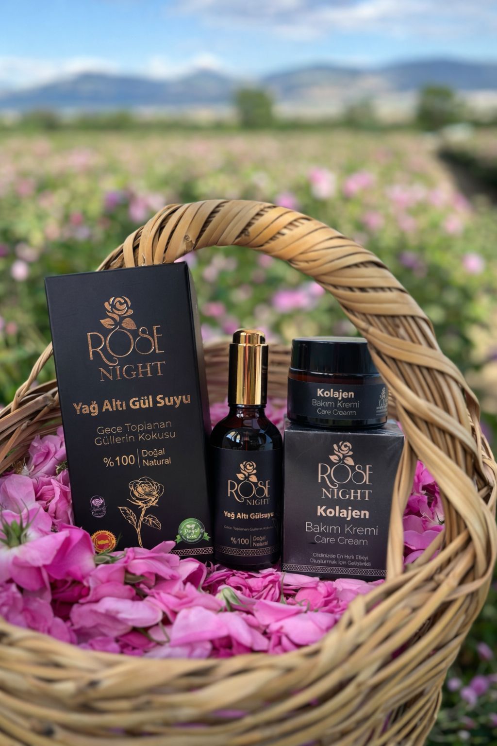 Yağ Altı Gülsuyu & Kolajen Krem İkili Bakım Paketi