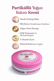 Partiküllü Yoğun Gül Bakım Kremi 150 ML | Intensive Rose Care Cream with Particle - Rosa Damascena