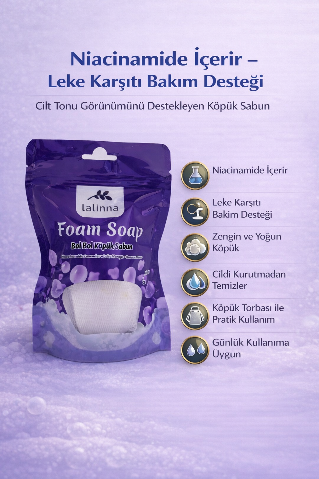 Niacinamide Ve Lavantalı Lifli Sabun