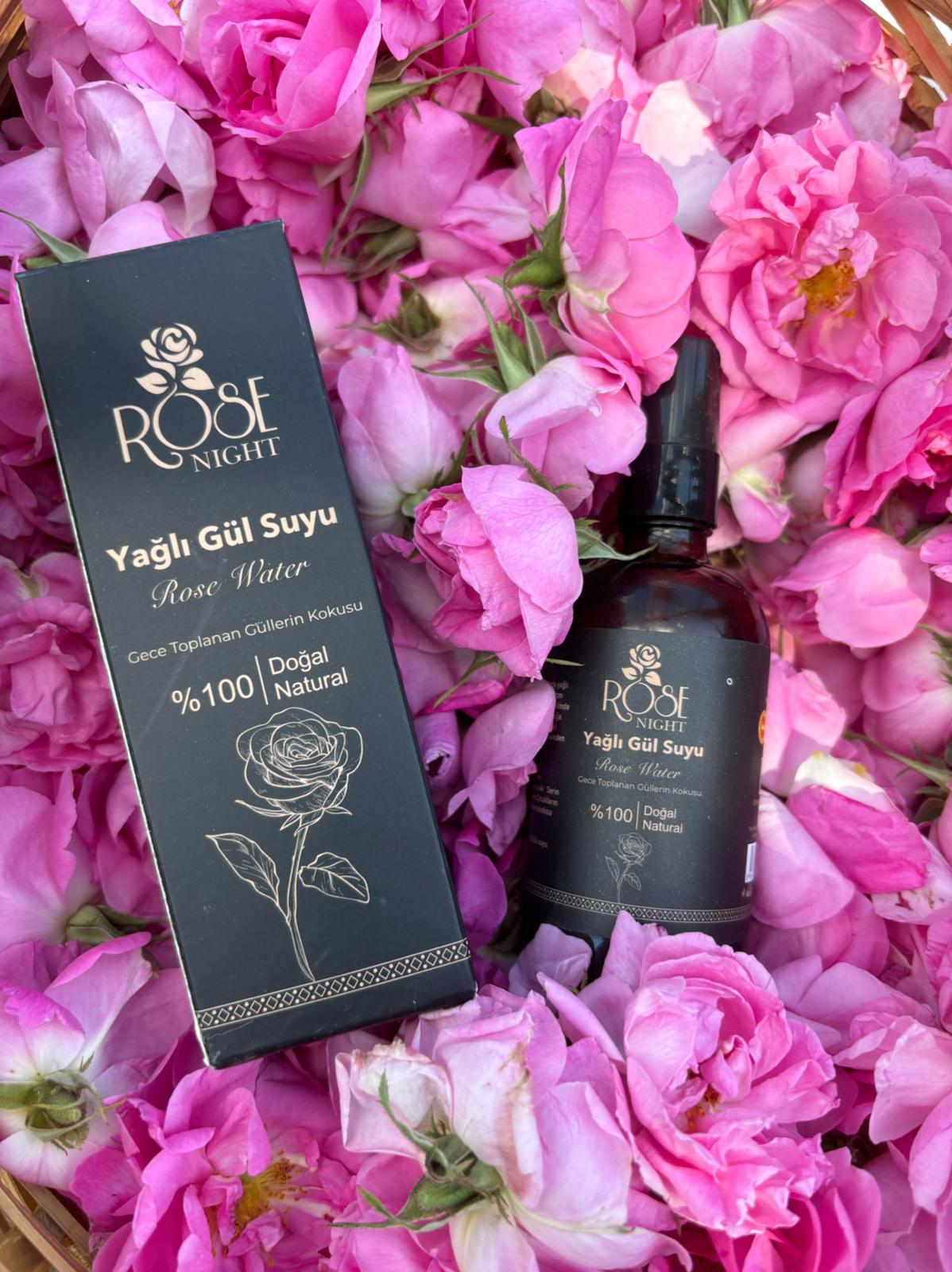 Doğal Yağlı Gül Suyu 100 ML |  Natural Rose Water - Rosa Damascena - 0.10 L