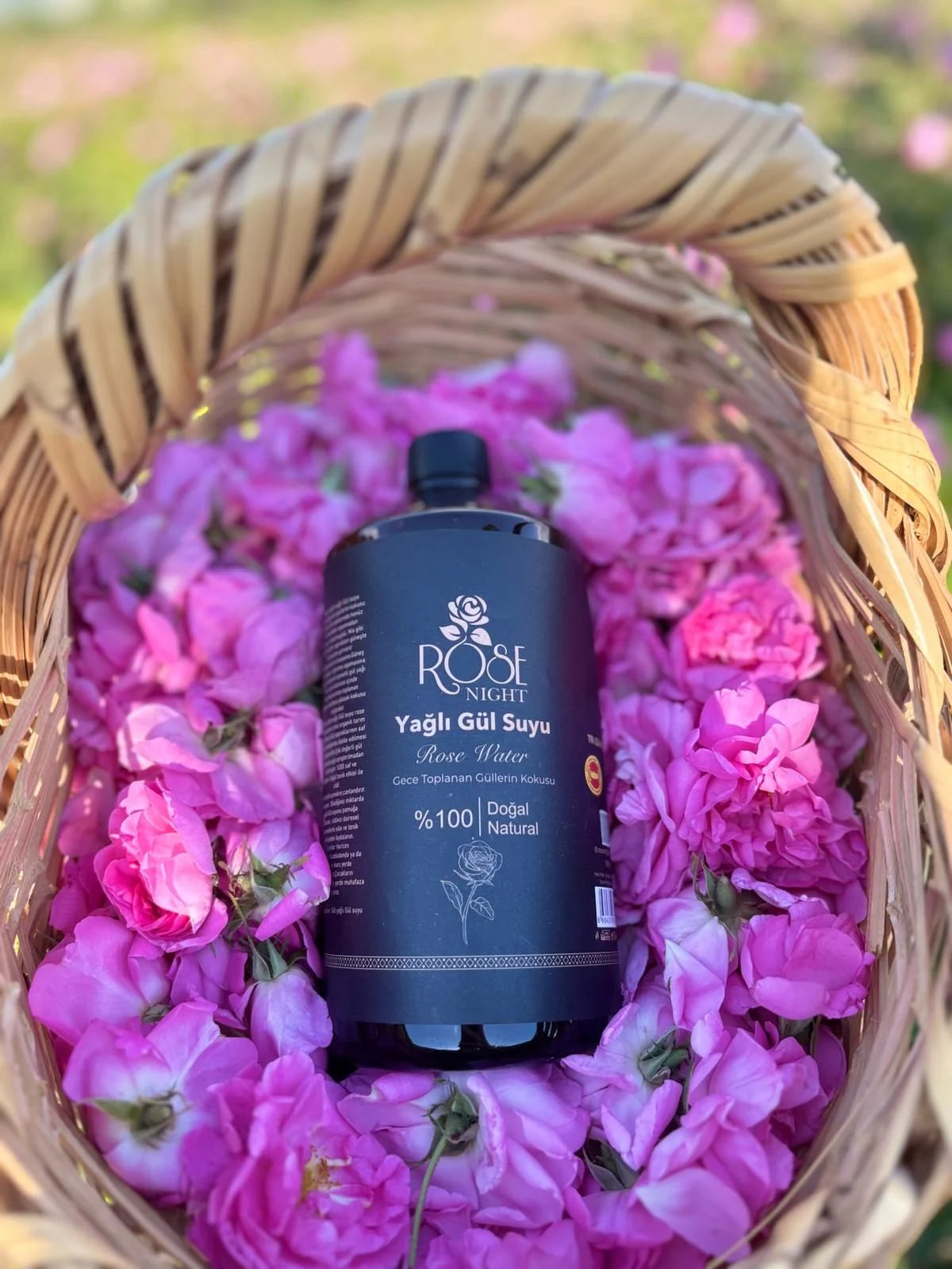 Natural Rose Water with Oil 1000 ML | Natural Rose Water - Rosa Damascena - 1 LT